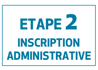 Etape 2 Inscription administrative de l'EUR CREATES