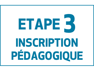 Etape 3 Inscription pédagogique de l'EUR CREATES